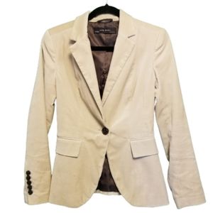 Zara Cotton Plush One Button Jacket